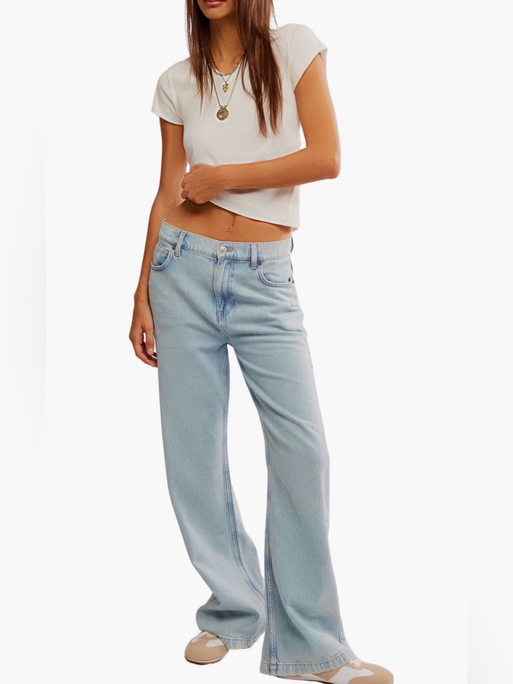 NEW…Free People High-Waist Wide Leg Jeans
